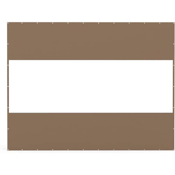 10 ft. x 13 ft. Awning Waterproof Patio Screen Room Divider, Heavy Duty Outdoor Clear Panel 18 oz PVC Polyester Curtain
