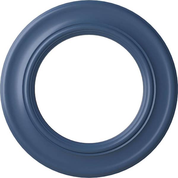 Ekena Millwork 1" x 20-7/8" x 20-7/8" Polyurethane Holmdel Ceiling Medallion, Hand-Painted Americana