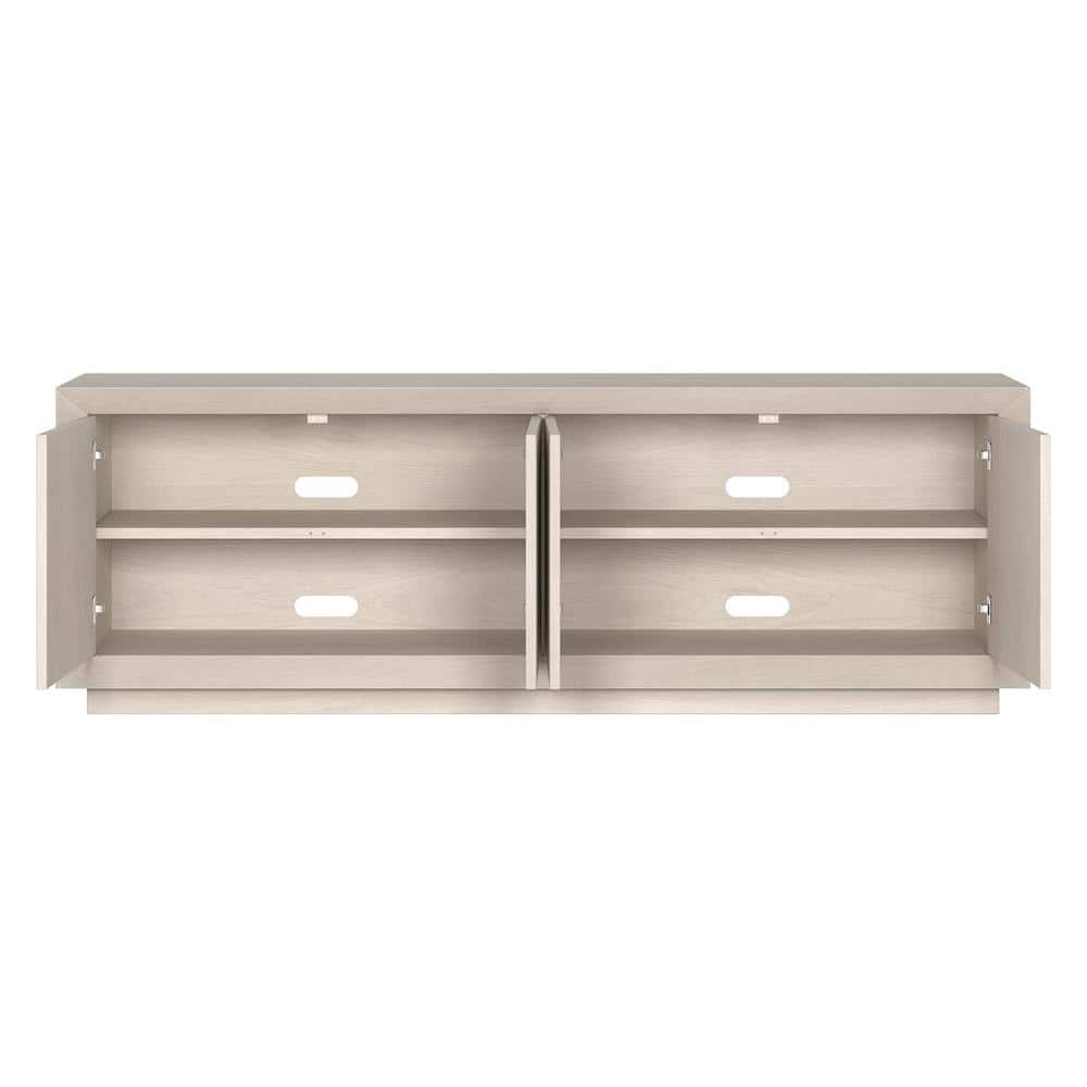 Oswald Alder White 68" TV Stand with Cabinets