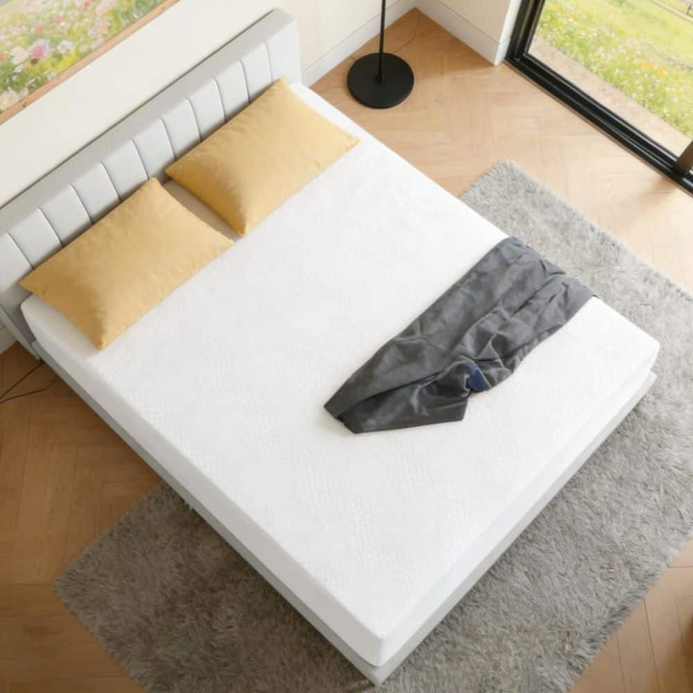 Comfortable King Medium 12 in. Gel Memory Foam Mattress, Double-sided Available - thumbnail 9