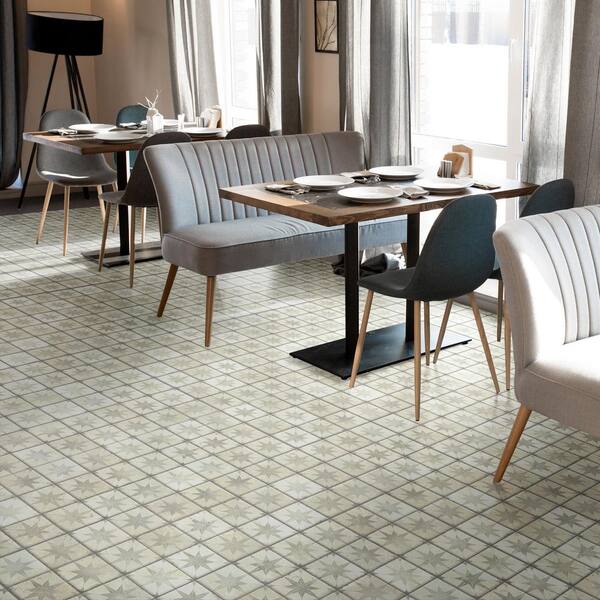 Harmonia Kings Star White 13 in. x 13 in. Ceramic Floor and Wall Tile (12.0 sq. ft./Case)