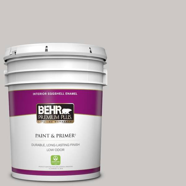 BEHR PREMIUM PLUS 5 gal. #790E-2 Gentle Rain Eggshell Enamel Low Odor Interior Paint & Primer