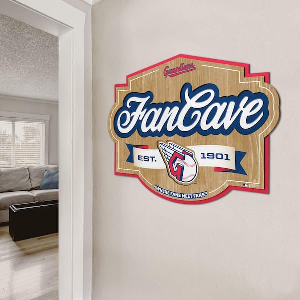 YouTheFan MLB Cleveland Guardians Fan Cave Decorative Sign 1903240