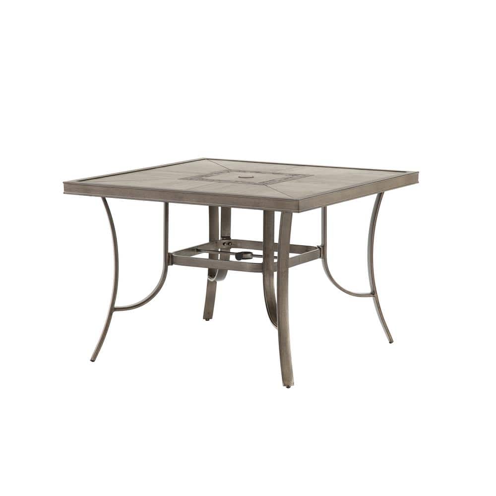 home decorators collection wilshire estates 1 piece aluminum grouted tile top outdoor 42 in square dining table alx17217k01 the home depot