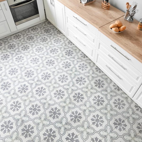 Amberely Orchid Mint 17-3/4 in. x 17-3/4 in. Porcelain Floor and Wall Tile (13.32 sq. ft./Case)