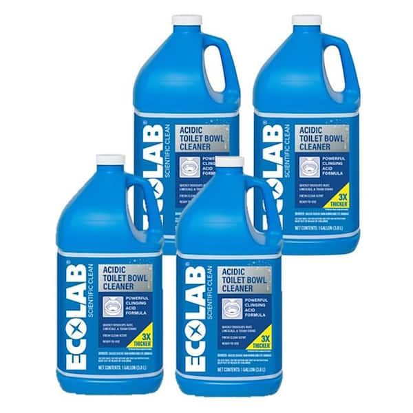 Ecolab 1 Gal Acidic Toilet Bowl Cleaner 4 Pack 7700418c4 The Home Depot 8123