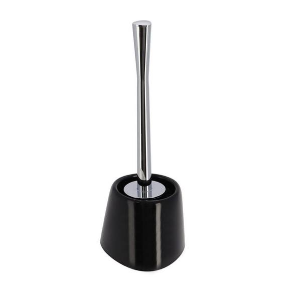 Unbranded Bath Free Standing Toilet Bowl Brush with Holder Black