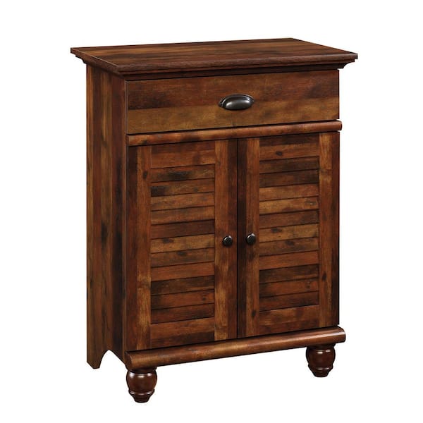SAUDER Harbor View Curado Cherry Entryway Storage with USB Ports