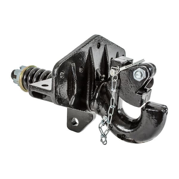 15 Ton Swivel Pintle Hook Hitch Mount 2.375 in. to 3 in. Lunette Eye