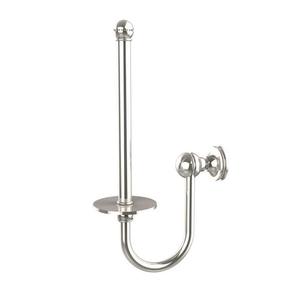 Unbranded Mambo Collection Upright Single Post Toilet Paper Holder in Polished Nickel