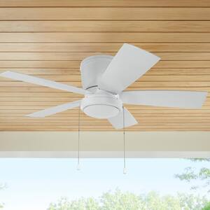 Arleigh 44 in. LED Outdoor White Ceiling Fan with Light
