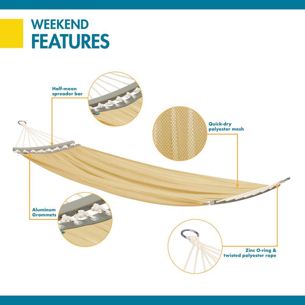Straw Mesh One-Person Travel Hammock