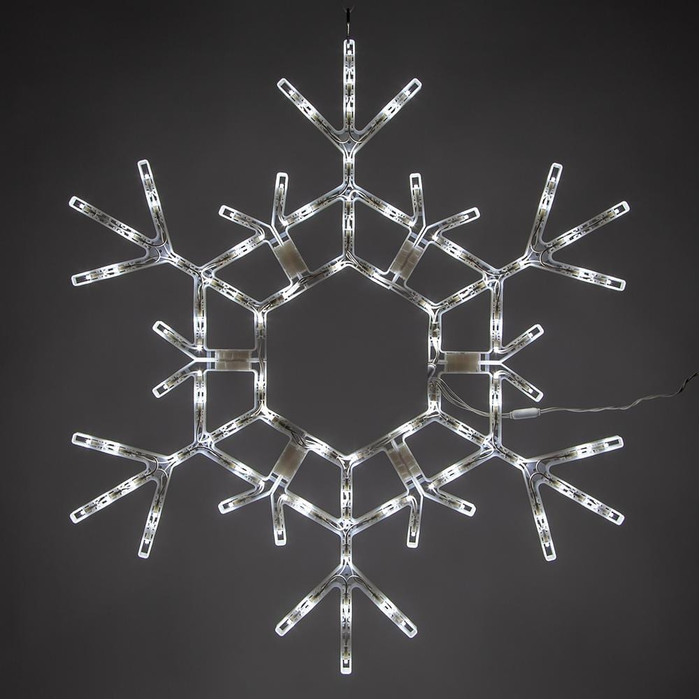 36 Inch Iron Art Snow Gauge - Christmas Snowflake Snowfall