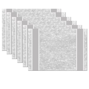17 in. x 12 in. Gray Vinyl Placemats (Set of 6)
