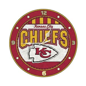 NFL-12 in. Chiefs Art Glass Clock