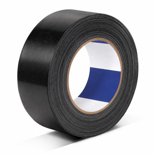 1.88 in. x 50 yds. Black Heavy Duty Waterproof All-Purpose Duct Tape for Home and Shop Repairs