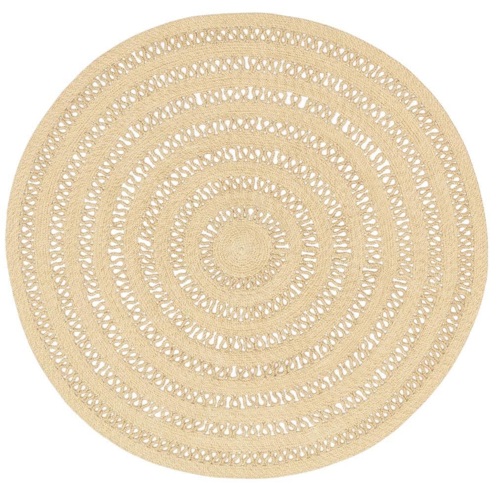 10 ft. Round Natural Bowline Handwoven Outdoor Area Rug price history on PriceWatchPro