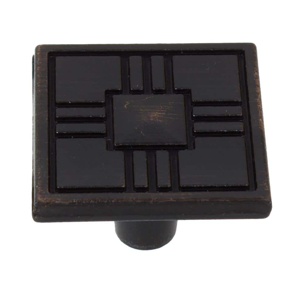 1-1/4 in. Oil Rubbed Bronze Craftsman Collection Square Cabinet Knobs (10-Pack) price history on PriceWatchPro