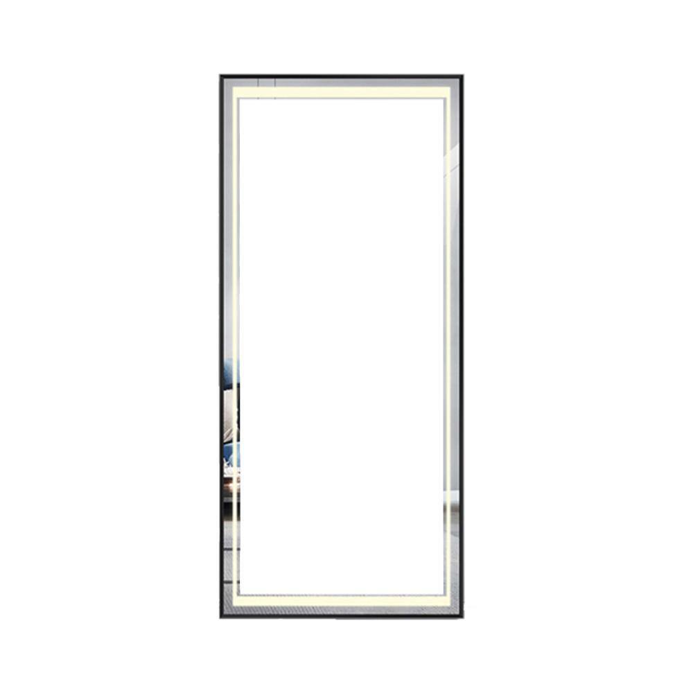 24 in. W x 65 in. H Rectangle Aluminum Frame Wall Mount Bathroom Vanity Mir