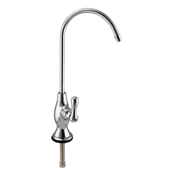 Westbrass 10 in. Classic Single-Handle Handle Cold Water Dispenser Faucet, Polished Chrome