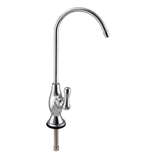 10 in. Classic Single-Handle Handle Cold Water Dispenser Faucet, Polished Chrome