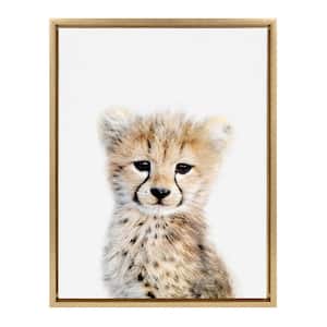 Sylvie "Animal Studio Cheetah" by Amy Peterson Art Studio Framed Canvas Wall Art 24 in. x 18 in.
