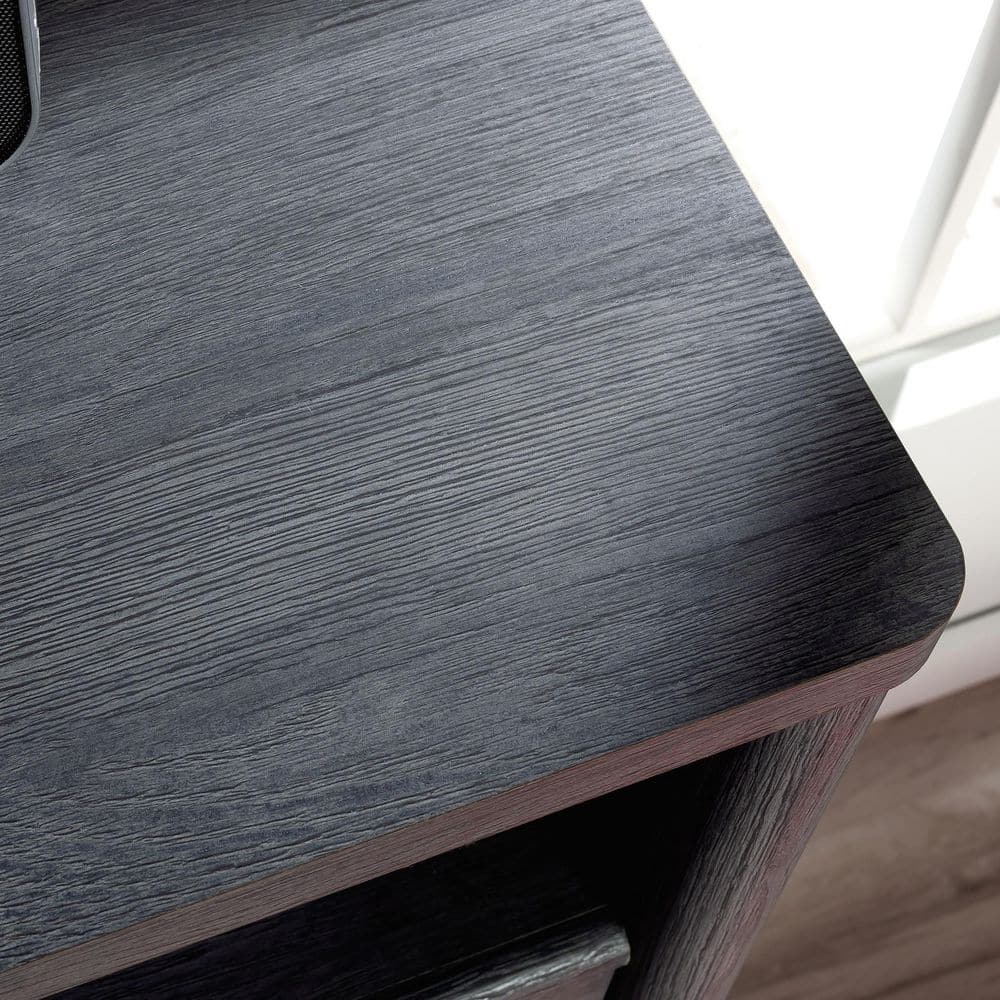 Denim Oak Vertical 4-Drawer Chest with Open Shelf