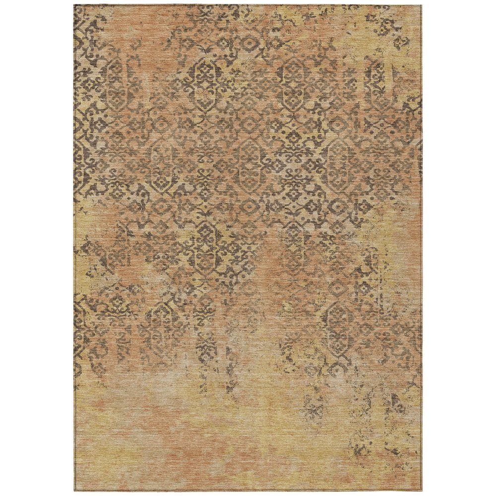Chantille Machine Washable Indoor/Outdoor Abstract ACN2788 Copper 5 ft. x 7 ft. 6 in. Area Rug price history on PriceWatchPro