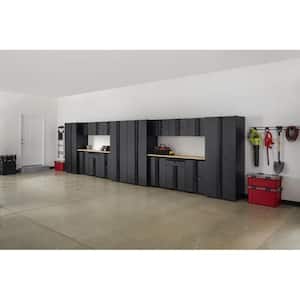 18-Piece Regular Duty Welded Steel Garage Storage System in Black (265.8 in. W x 75 in. H x 19.6 in. D)