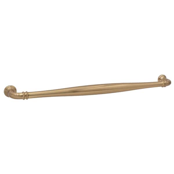 Paris 10 in. (254 mm) Center-to-Center Traditional Satin Brass Bar Drawer Pull