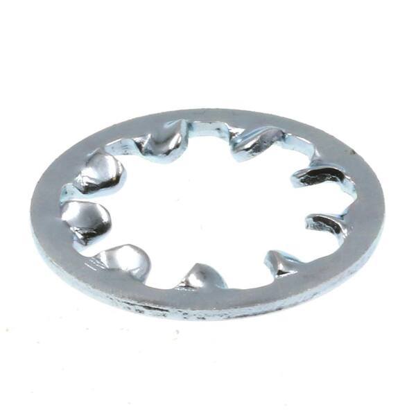 #4 External Tooth Lock Washer Steel Zinc 100 Pack 