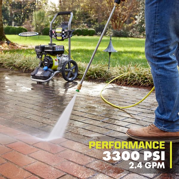 RYOBI 3300 PSI 2.4 GPM Cold Water Gas Pressure Washer with