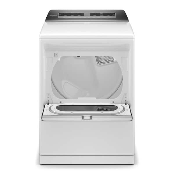 7.4 cu. ft. White Electric Dryer with Steam and Advanced Moisture Sensing Technology, ENERGY STAR