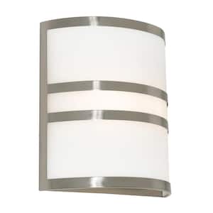 Plaza 2 Brushed Nickel Wall Sconce