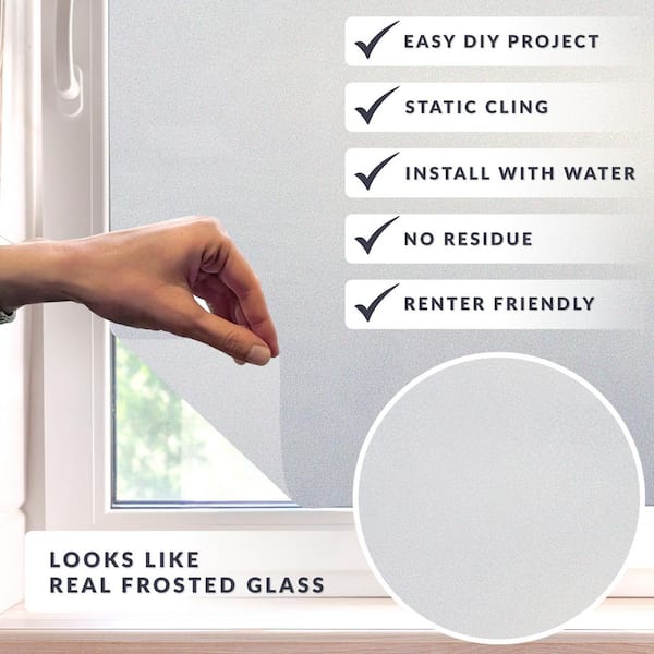 Etched Glass 36 in. x 72 in. Window Film