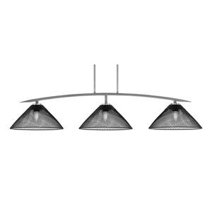 Westmore Lighting Beckett Satin Nickel Transitional Kitchen Island Light