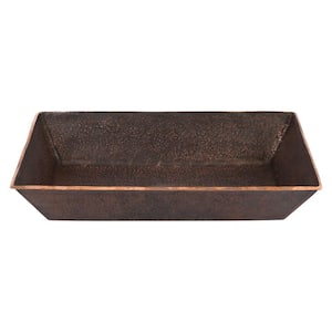 Terra Firma 20 in . Rectangle Bathroom Sink in Brown Oil Rubbed Bronze Copper