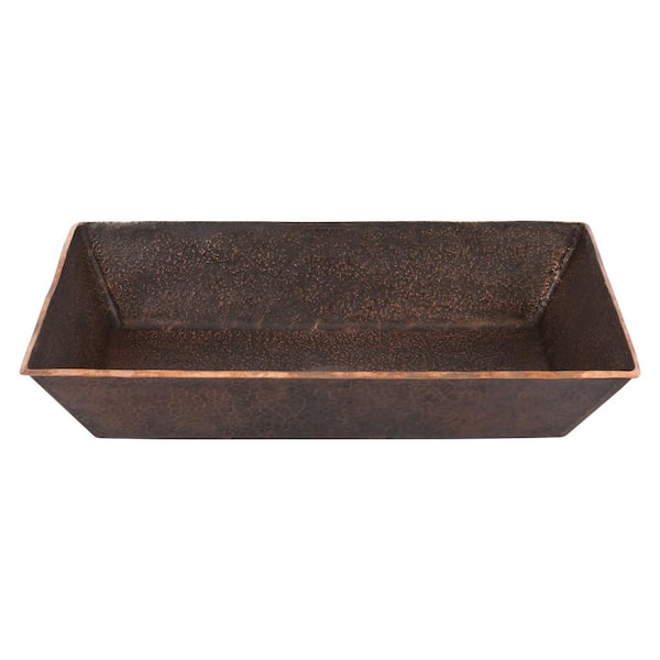 Terra Firma 20 in. Rectangle Bathroom Sink in Brown Oil Rubbed Bronze Copper