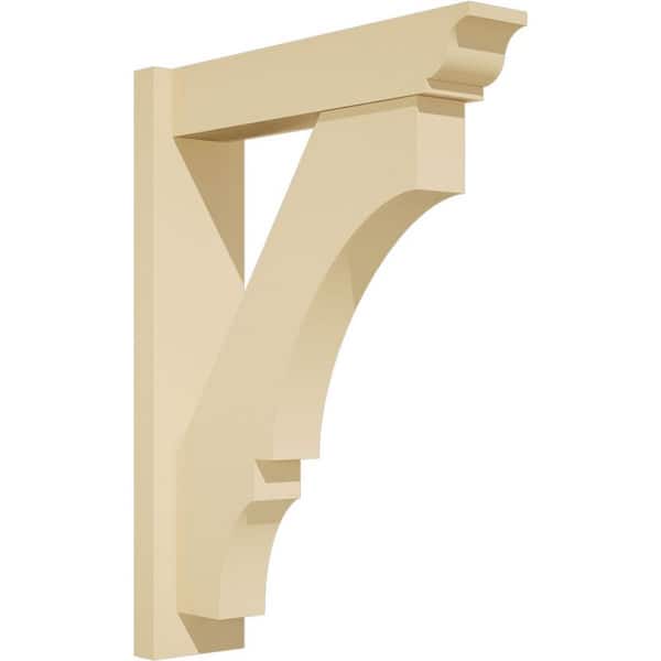 Ekena Millwork Balboa 5 in. W x 26 in. H x 20 in. D Signature Urethane Polyurethane Outlooker with Traditional Ends