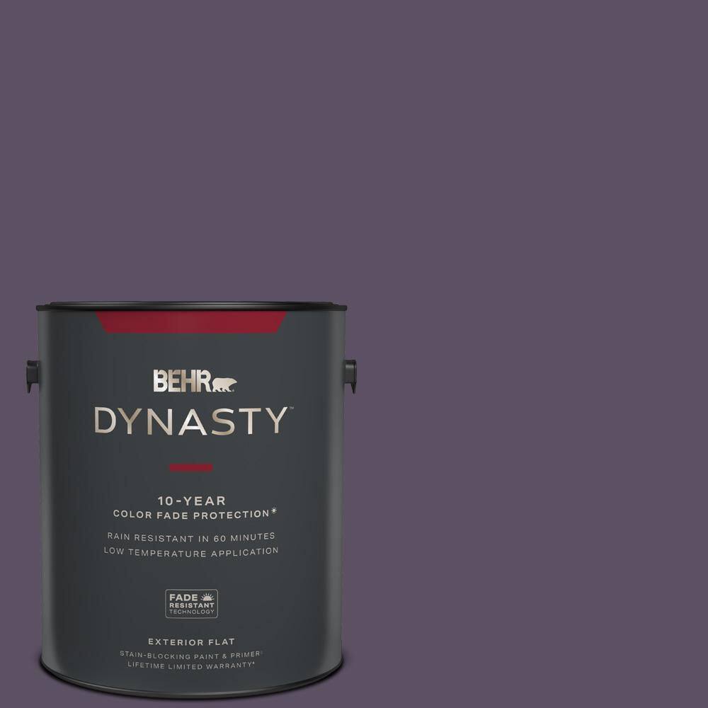 BEHR DYNASTY 1 gal. 660F7 Napa Grape Flat Exterior StainBlocking