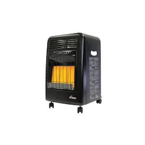 18,000 BTU Radiant Propane Portable Cabinet Heater with Wheels Incredibly Quiet