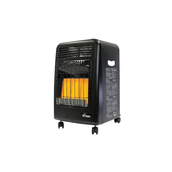 Okotoks 18,000 BTU Radiant Propane Portable Cabinet Heater with Wheels Incredibly Quiet