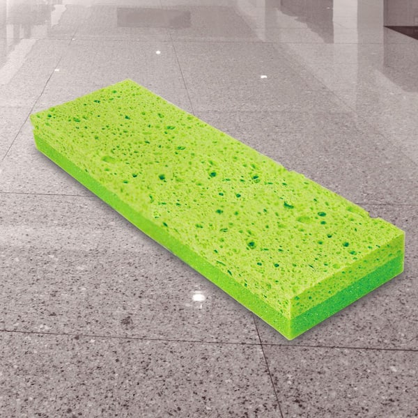 11.25 in. Big Gator Sponge Mop with Scrub Brush Head Refill (6-Pack)