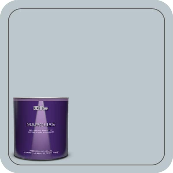 BEHR MARQUEE 1 qt. #PPH-42 Nautical Gray Eggshell Enamel Interior Paint & Primer