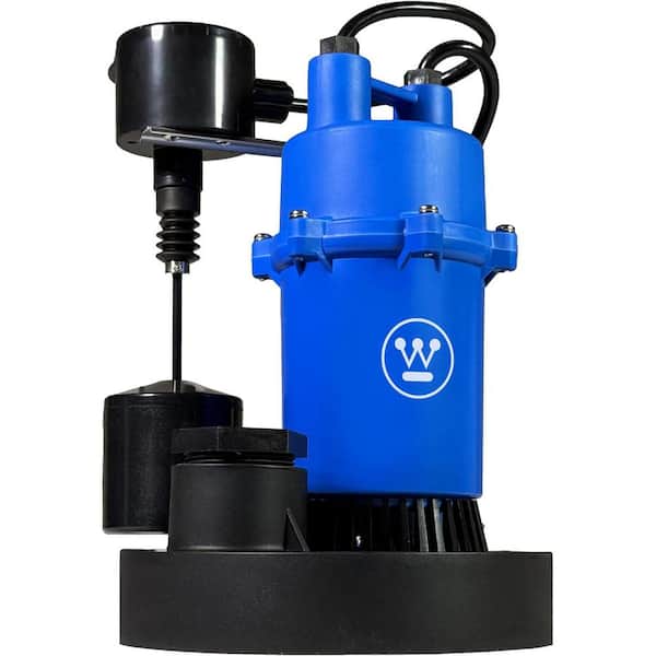 WH33TP 1/3 HP Submersible Sump Pump 3600 GPH