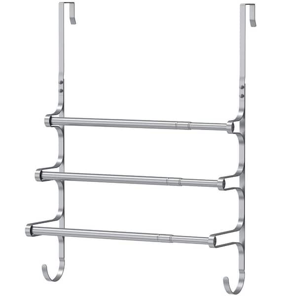 door towel holder extendable towel rail