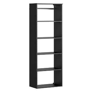 Style+ 25 in. W Noir Hanging Wood Closet Tower