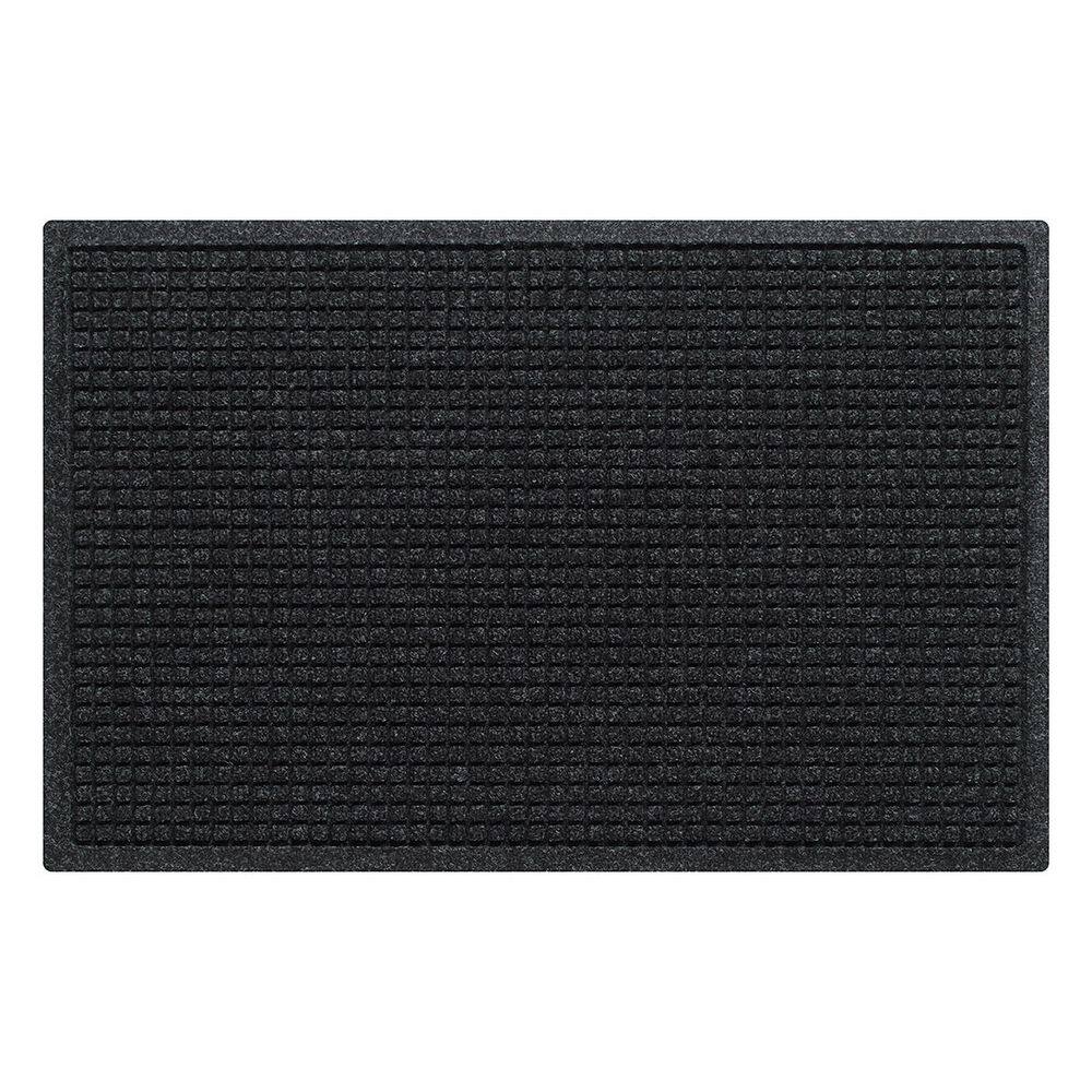 Waterhog Squares 23 in. x 35 in. PET Polyester Indoor Outdoor Door Mat Charcoal price history on PriceWatchPro