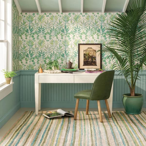 Francisco Handwoven Cotton Green 4 ft. x 6 ft. Indoor Area Rug