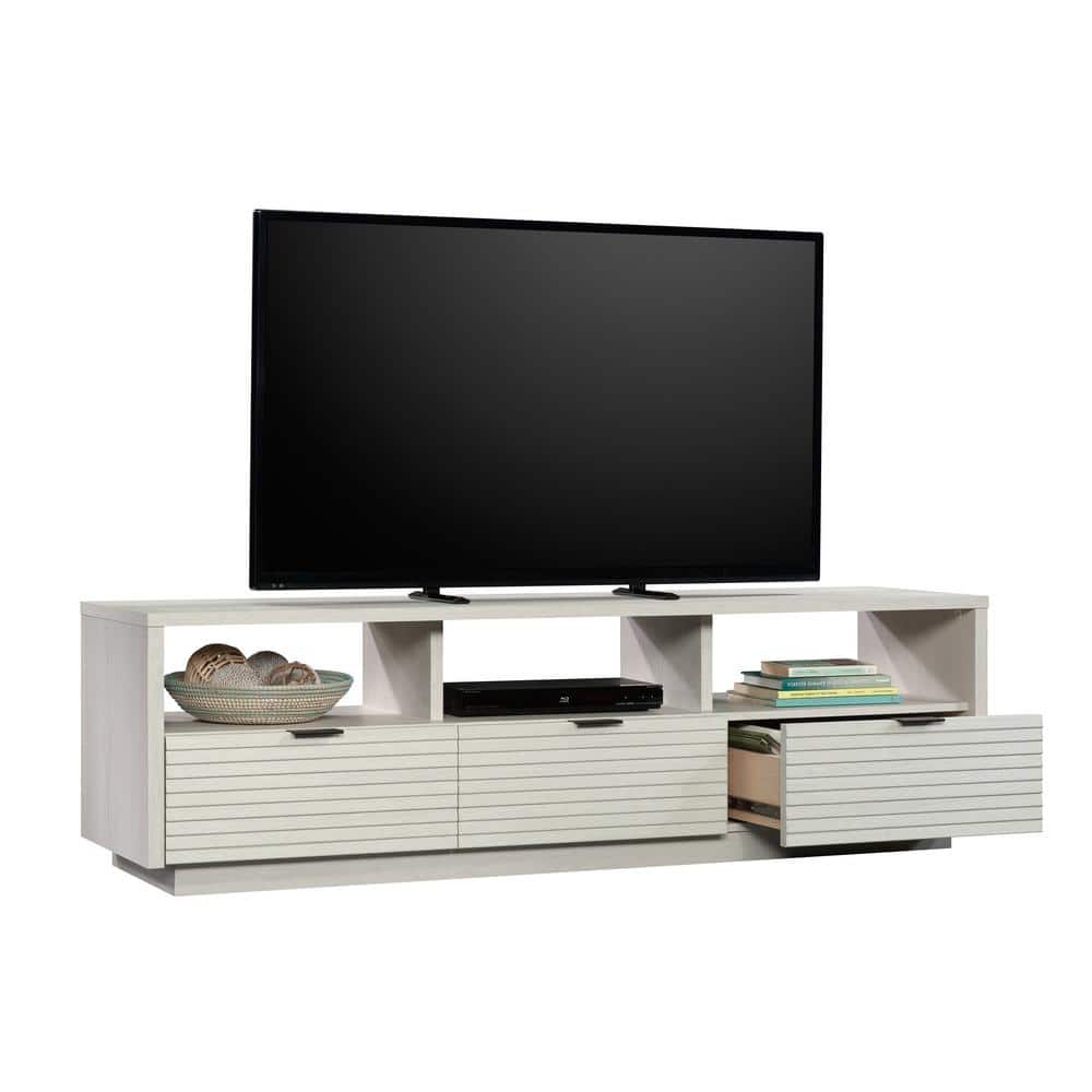 Glacier Oak 71'' TV Stand with Cabinet and Drawers